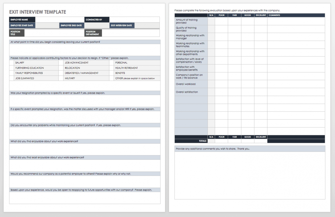 Free Interview Templates and Scorecards Smartsheet