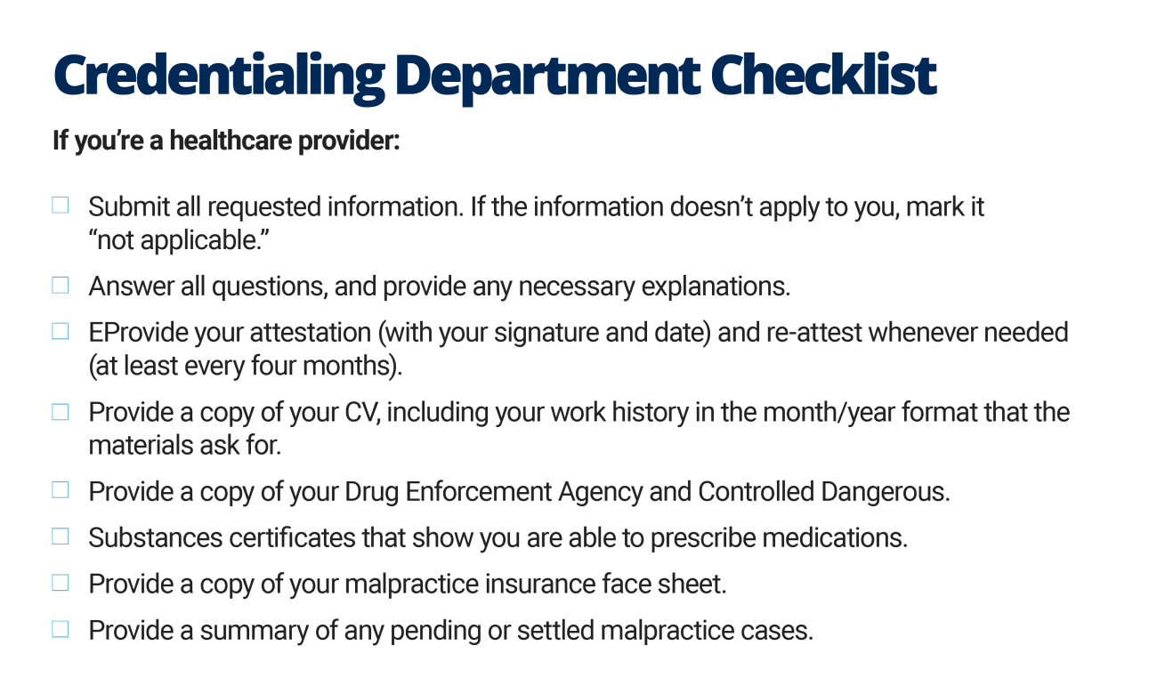 The Quick Guide To Healthcare Provider Credentialing | Smartsheet