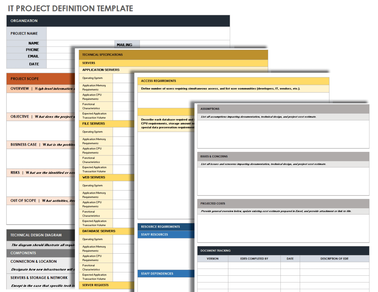 Free Project Requirement Templates Smartsheet