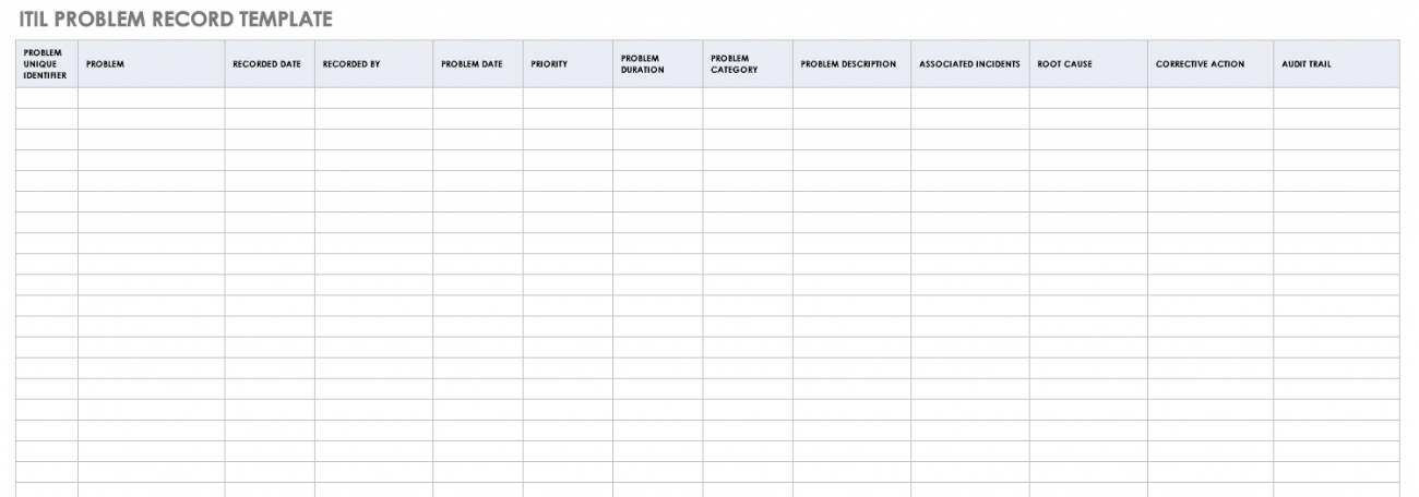 Free ITIL Templates | Smartsheet