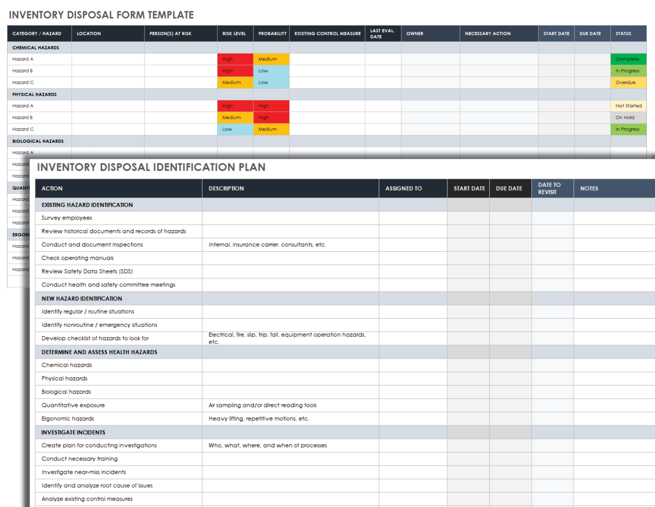 Download Free Inventory Form Templates | Smartsheet