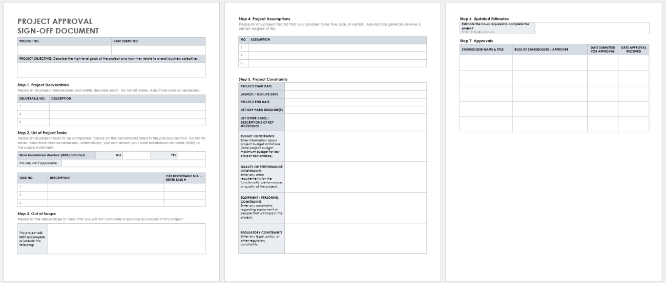 Free Project Sign-Off Templates | Smartsheet