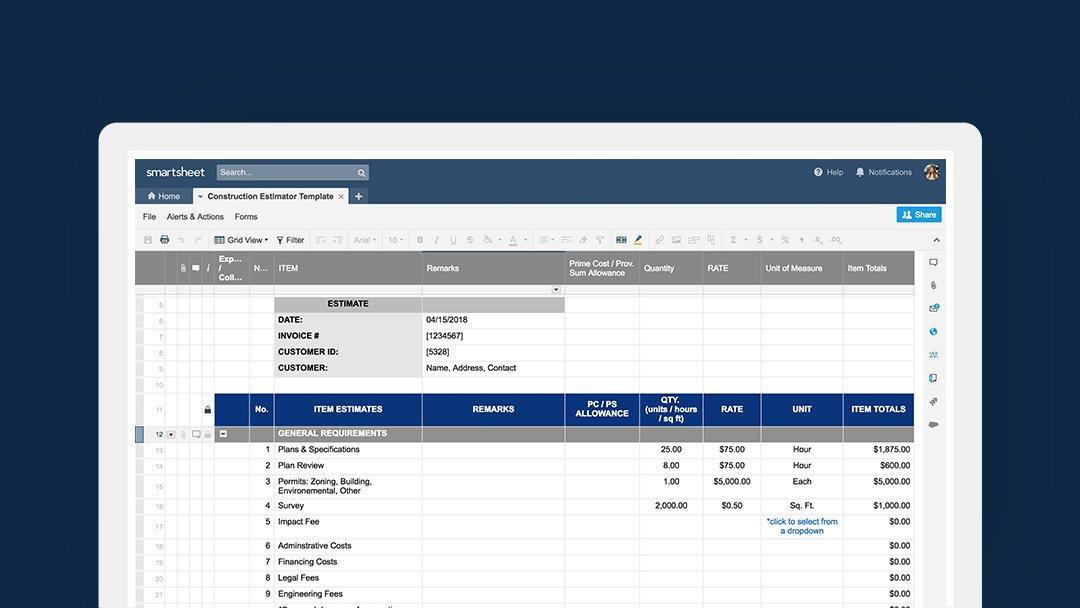 Construction Project Management Templates | Smartsheet