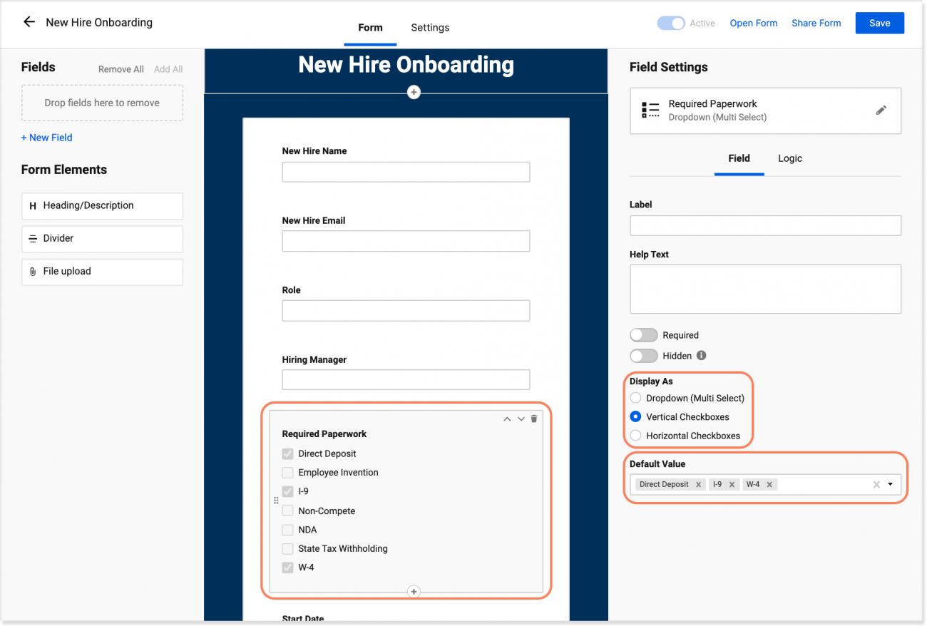 Multi-Select Checkboxes On Forms | Smartsheet