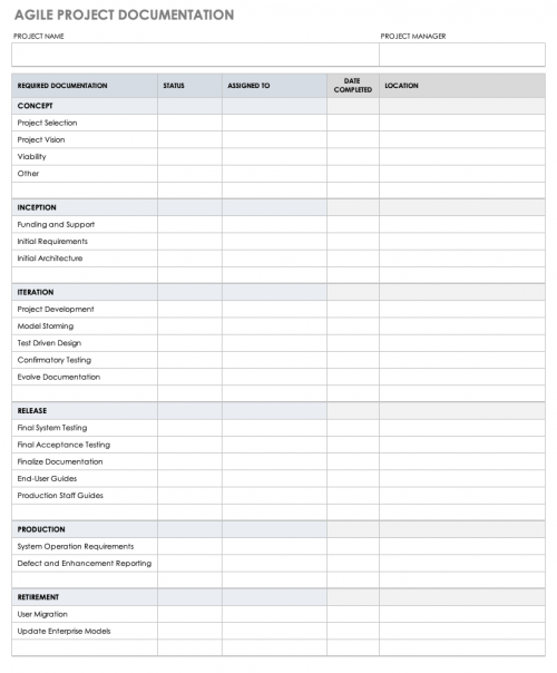 10+ Free Project Documentation Templates | Smartsheet