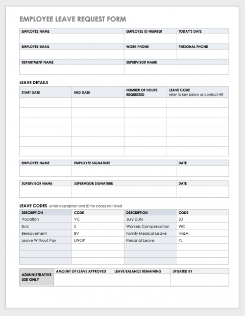 Free Overtime Request Forms | Smartsheet