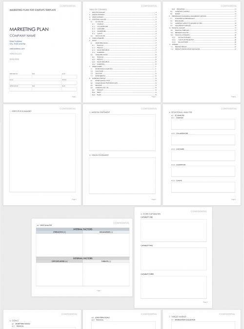 Marketing Plan Template for Startups