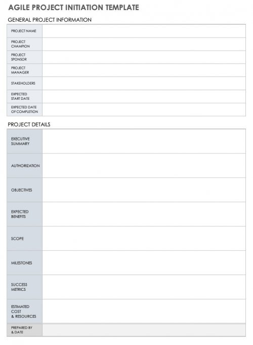 Free Project Initiation Templates | Smartsheet