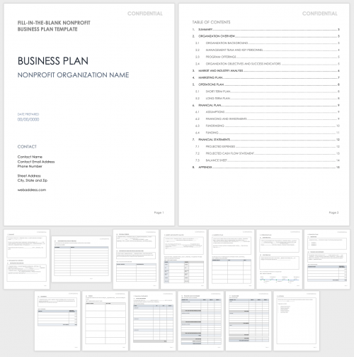 Fill-in-the-Blank Nonprofit Business Plan Template