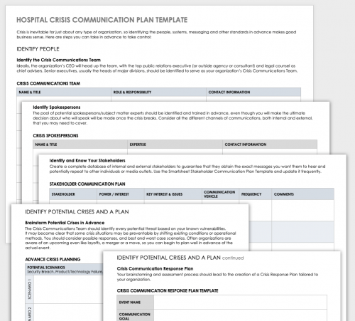 Hospital Crisis Communication Plan Template