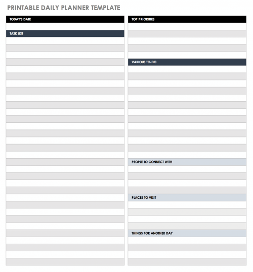 Free Daily Work Schedule Templates | Smartsheet