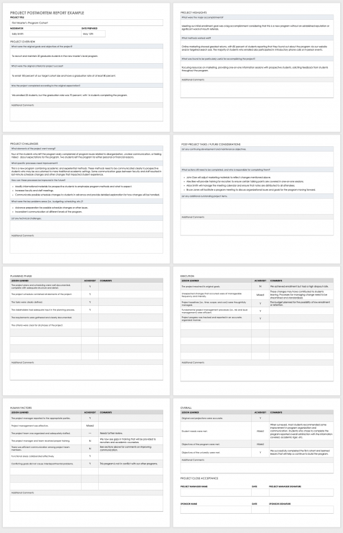 Free Post-Mortem Templates Roundup | Smartsheet