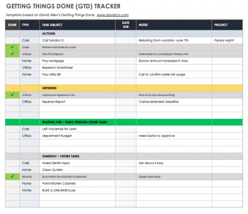 Free Action Item Templates | Smartsheet