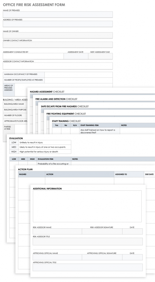 Office Fire Risk Assessment Form