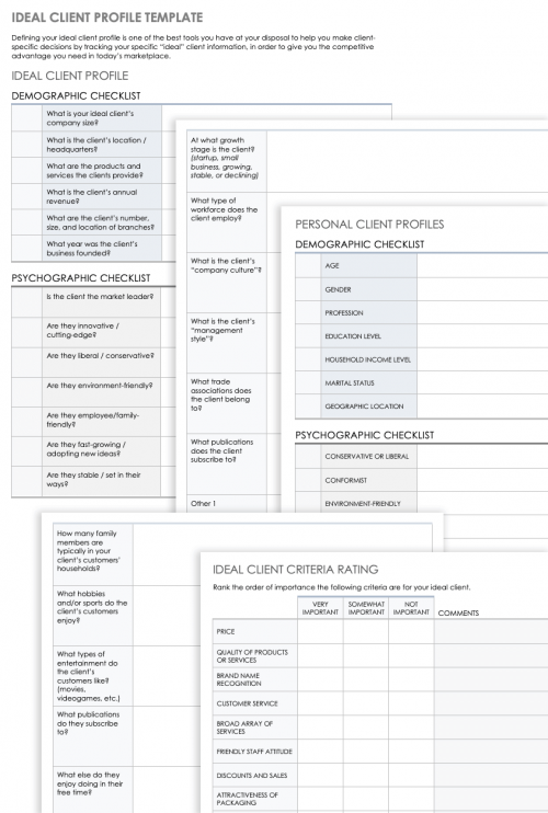 Ideal Client Profile Template