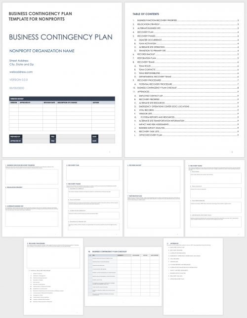 Free Contingency Plan Templates | Smartsheet