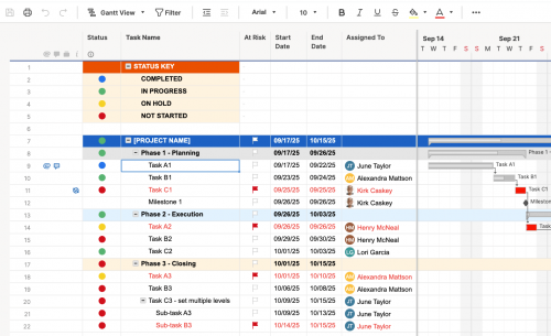 Create a Gantt Chart in Excel: Instructions & Tutorial | Smartsheet