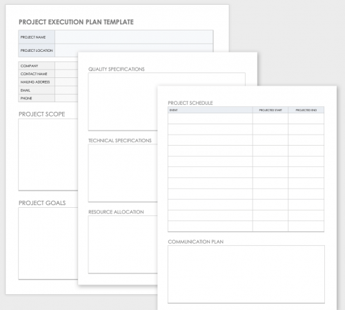 Project Execution Plan Template