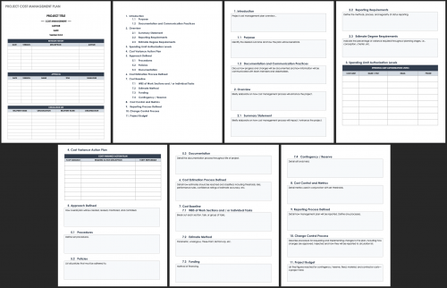 Project Cost Management Plan Template