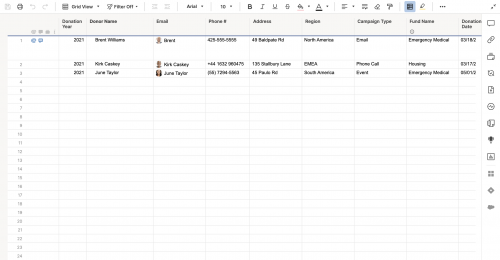 Donor Management Template | Smartsheet