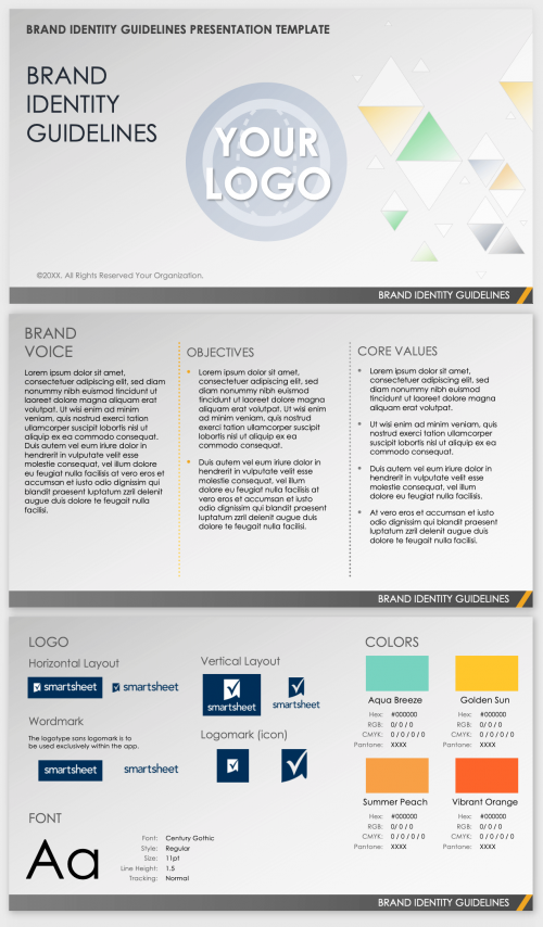 Brand Identity Guidelines Presentation Template