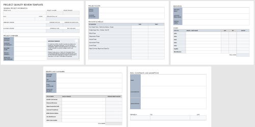 Free Project Quality Templates | Smartsheet