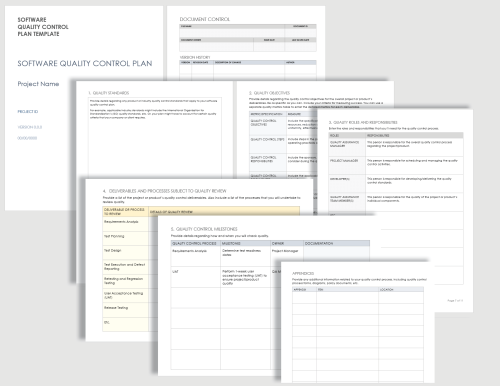 Software Quality Control Plan Template