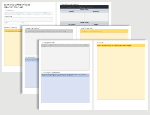 Brand Communications Strategy Template