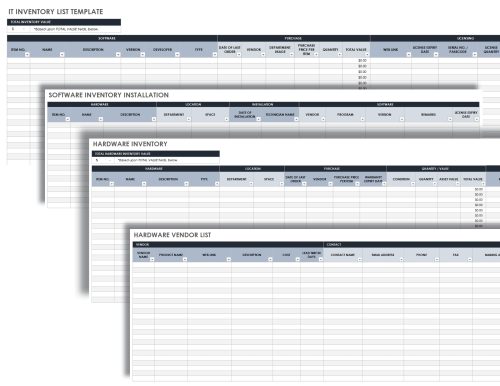 IT Inventory List Template