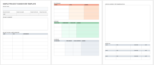 Free Project Handover Templates | Smartsheet