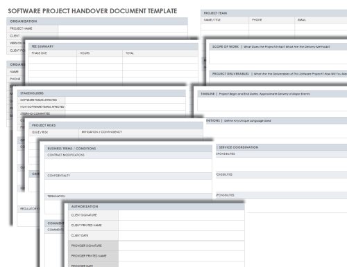 Free Project Handover Templates | Smartsheet