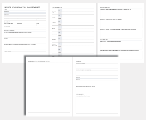 Interior Design Scope of Work Template