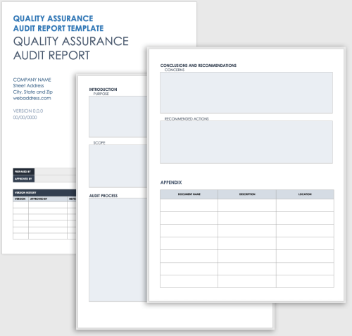 Quality Assurance Audit Report Template