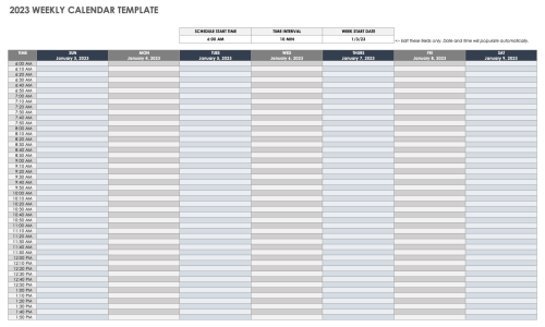 Free Google Calendar Templates | Smartsheet