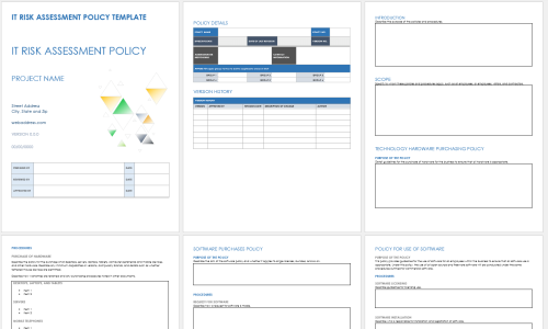 IT Risk Assessment Policy Template