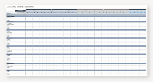 15 Free Marketing Calendar Templates | Smartsheet