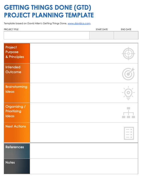 Free Getting Things Done (GTD) Templates | Smartsheet