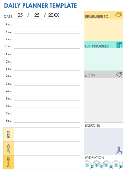 Daily Planner Template