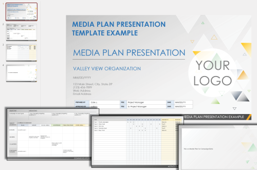 Media Plan Presentation Example Template