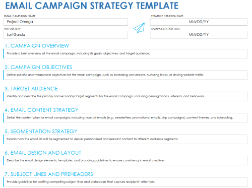 Free Campaign Strategy Templates