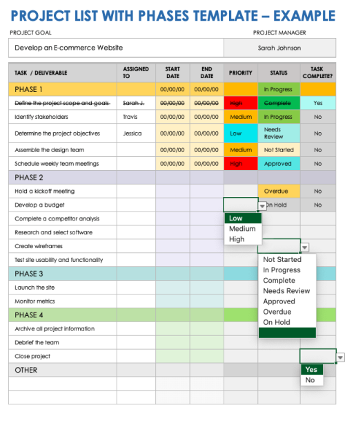 How to Make & Maintain Project Lists with Templates