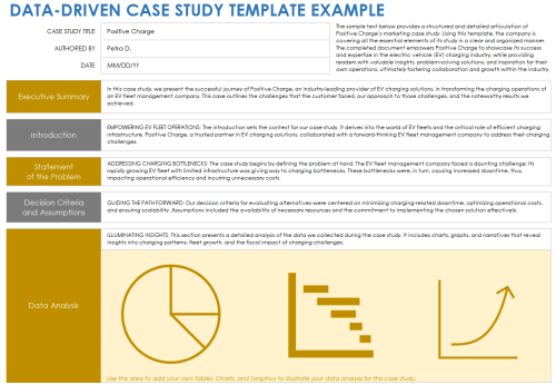 Data-Driven Case Study Example Template