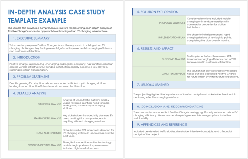 In-Depth Analysis Case Study Example Template