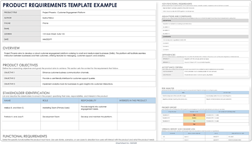 Product Requirement Document Template