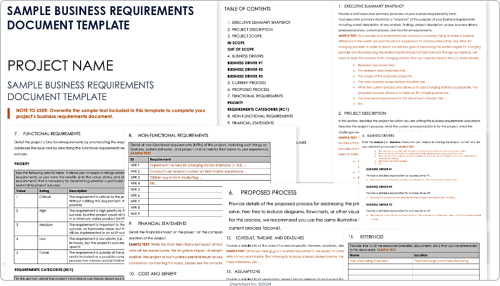 Sample Business Requirements Document Template