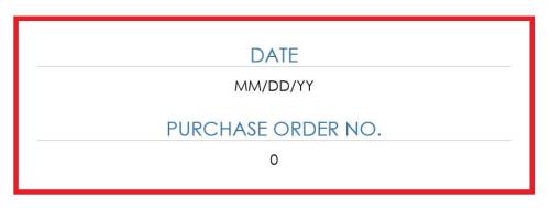 Enter PO Number and Date How To Microsoft Word Purchase Order