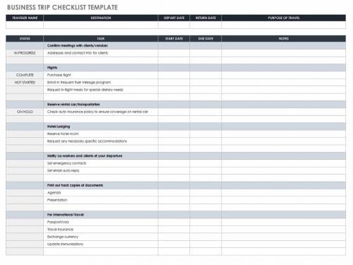 Free Itinerary Templates | Smartsheet