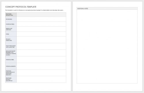 Concept Protocol Template