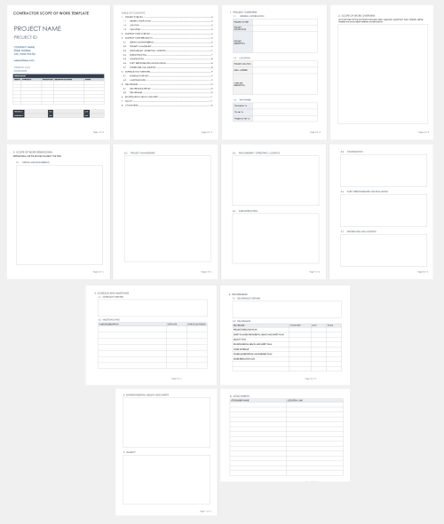 Free Scope of Work Templates | Smartsheet