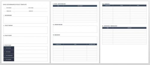 Data Governance Policy Template